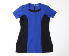 Womens UK Size 12 Simon Jersey Multicoloured Tunic Blouse