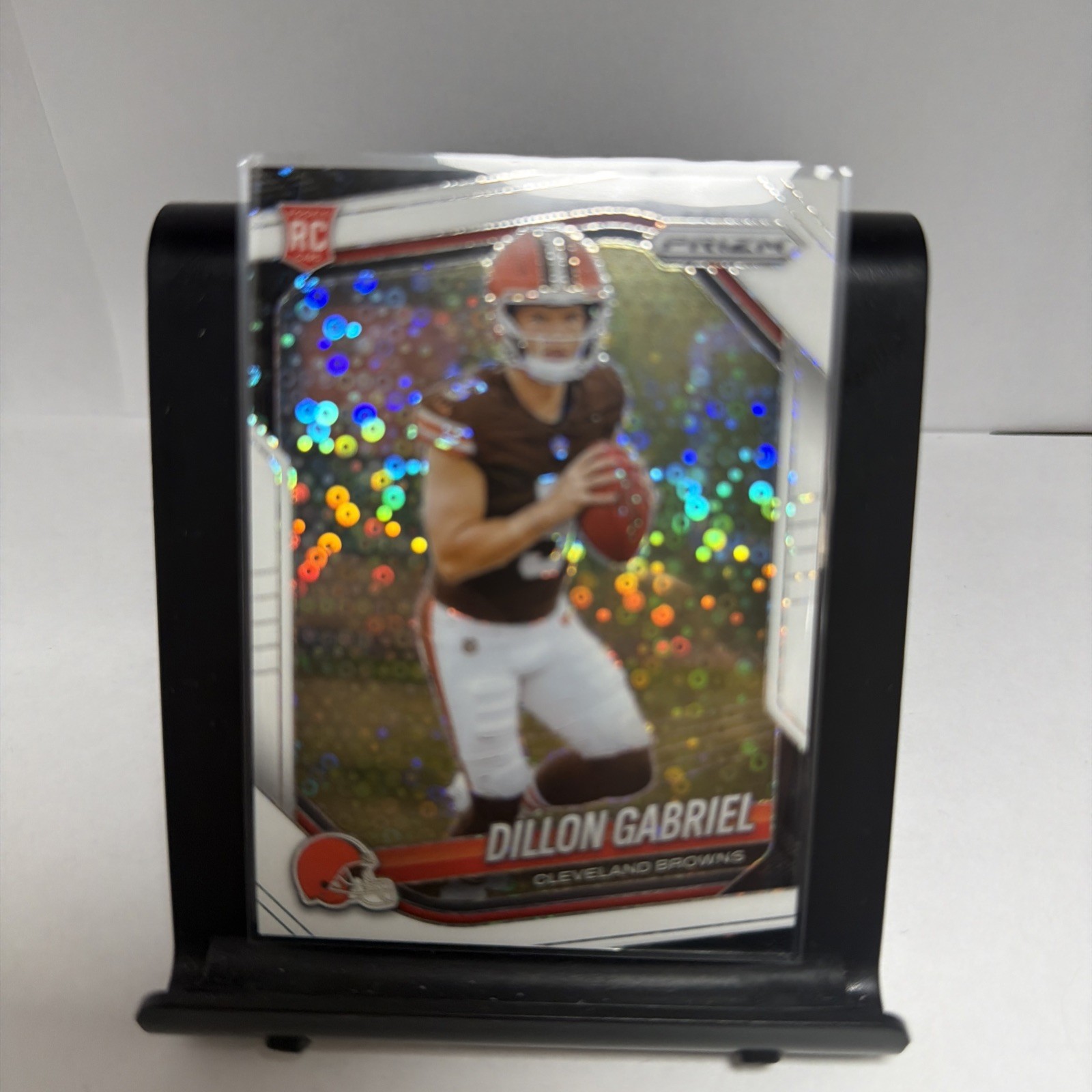 2025 Panini Prizm Dillon Gabriel White Disco Prizm Rookie (RC) Browns #372