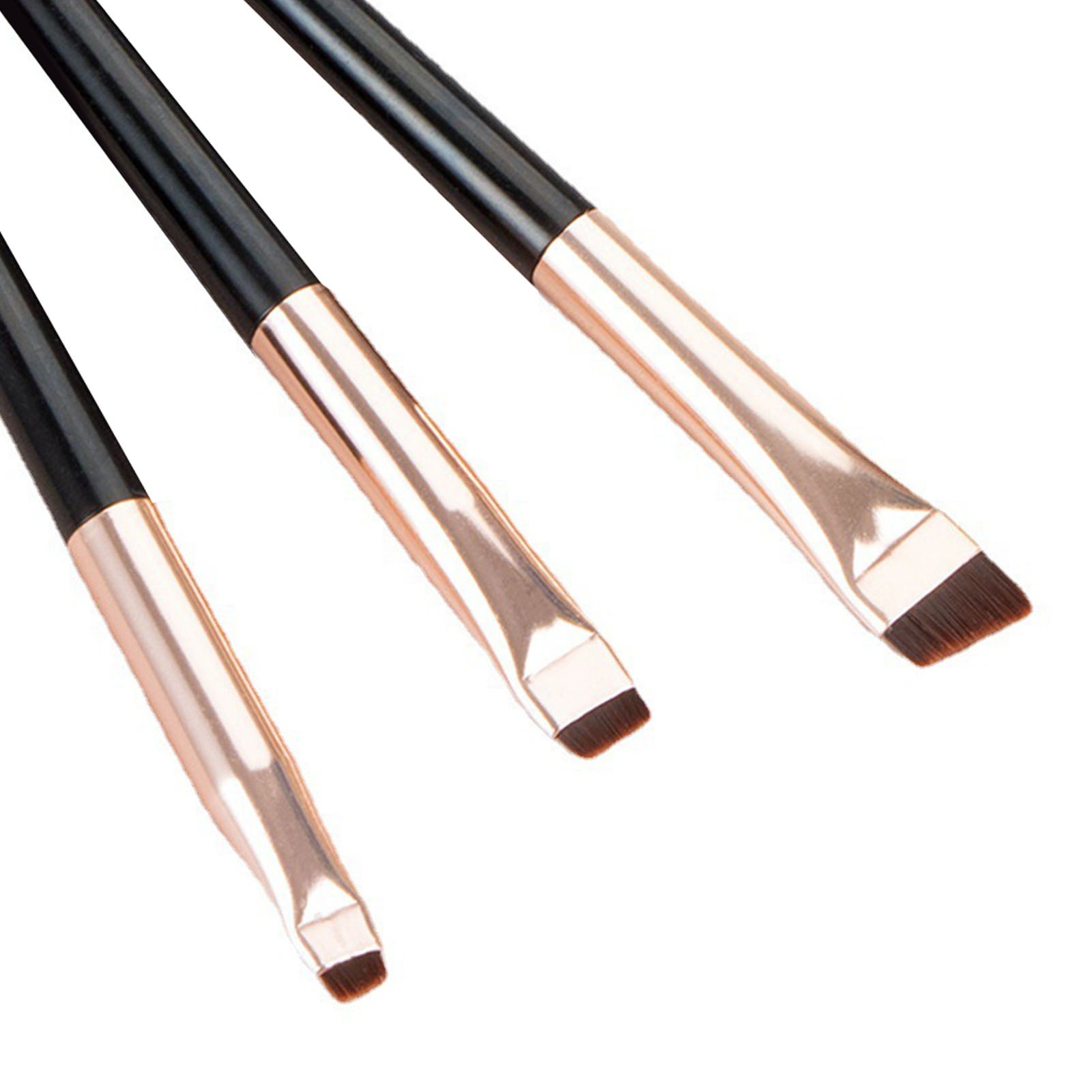 3pcs Makeup Brushes Set Precise Eye Shadow Thin Eyeliner Brush Angled CUT