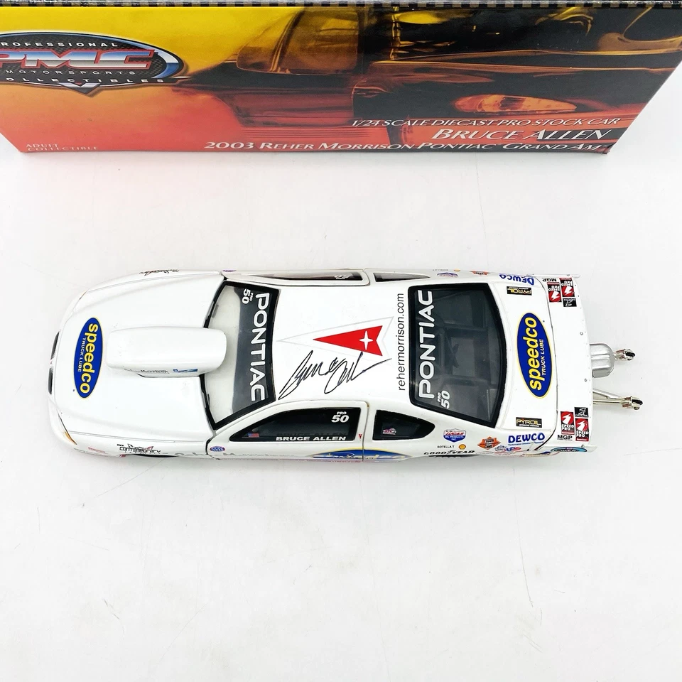 SIGNED NHRA Bruce Allan 1:24 Diecast PMC Reher-Morrison Pro Stock - Image 3 of 4