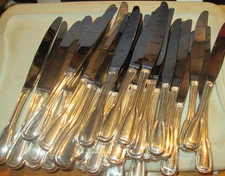LOT OF 36 INTERNATIONAL Stainless Flatware Dinner Knives