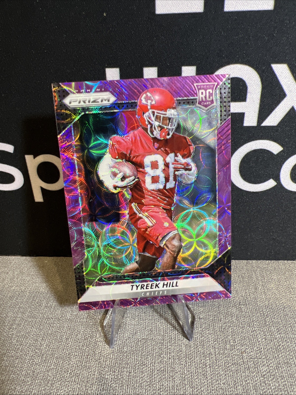 2016 Panini Prizm - Rookie Tyreek Hill #296 Purple Scope Prizm /99 (RC)
