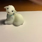 Fenton Glass Lamb Figurine Painted And Signed