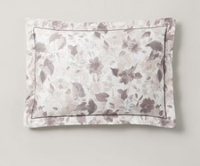 2 RALPH LAUREN AVERY FLORAL CREAM/GREY STD SHAMS EXCELLENT CLEAN GUARANTEED 