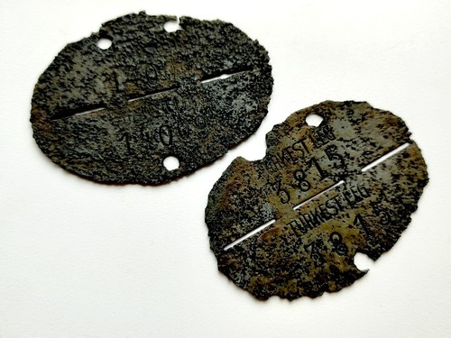 Original Wehrmacht volunteer dog tag rare Turkistanische Legion Freiwillige - Afbeelding 4 van 6