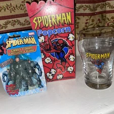 Spider-Man Drink Glass Popcorn Bucket Figurine
