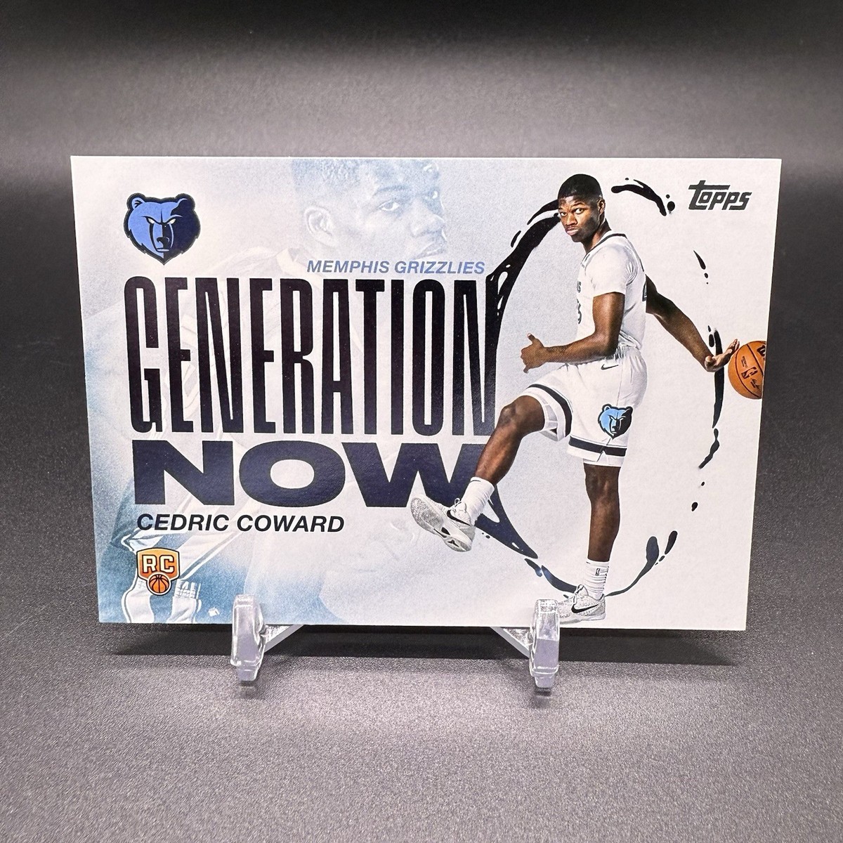 2025-26 Topps Cedric Coward RC Generation Now Memphis Grizzlies