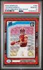 2024 Donruss Rated Rookie Jayden Daniels Optic Preview Red Wave#389 RC PSA 10