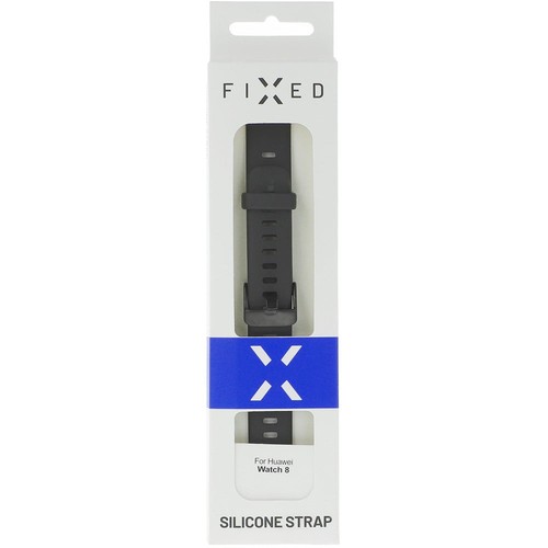 Armband für Huawei Band 10 / 9 / 8, Fixed Silicone Strap, Schwarz - Zdjęcie 4 z 4
