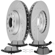 Scitoo Front 288 Mm Brake Rotors 5 Lugs And Pads Kits Fit For Volkswagen For