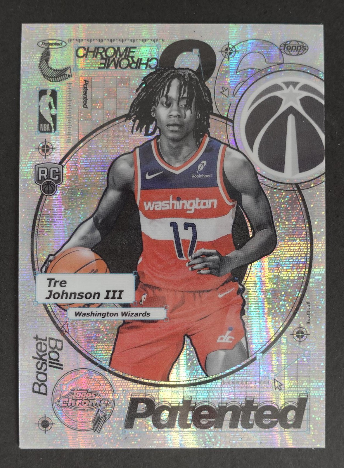 2025-26 Topps Chrome Tre Johnson III RC Rookie Patented Case Hit SSP