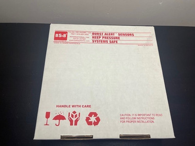 BS & B 2'' Burst Alert Sensor H1-0-0078-007 Type SAS NEW