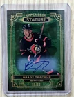 2022-23 Upper Deck Stature Autographs Green #54 Brady Tkachuk Auto /50 Senators