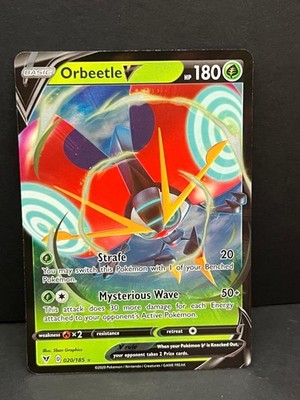 Orbeetle V 020/185 Holo V Rare Vivid Voltage Pokemon Near Mint
