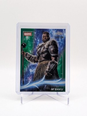 2025 Topps Chrome Marvel Studios M'Baku #83 Green Refractor 166/199 BC0226