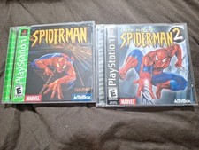 Spider-Man & Spider-Man 2 Enter: Electro PS1 Bundle Lot For PlayStation
