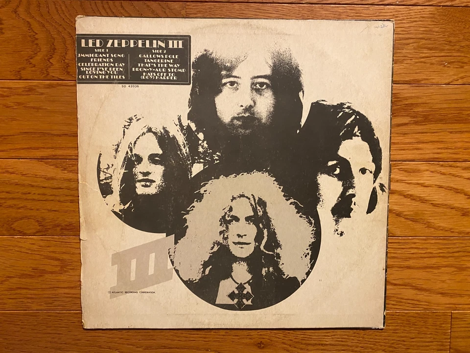 Led Zeppelin - III LP Atlantic 42036 1970's Israel Pressing - Image 3 of 4