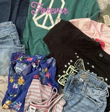 Girls Clothing Bundle Shirts Jeans Shorts Sizes 8 to 12