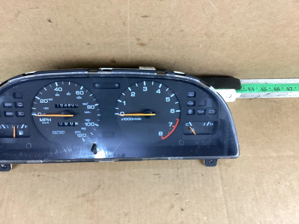 Cuadro de instrumentos velocímetro Nissan Altima 1993-1997 153 k millas 257-59852 Foto 3 de 4
