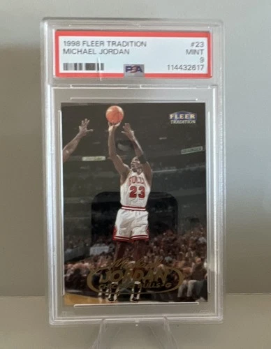 Fleer 1998 Fleer Tradition Michael Jordan #23 PSA 9 Graded Bulls