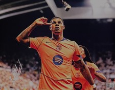 Barcelona Marcus Rashford Authentic Signed 11x14 Photo Soccer Beckett Witnessed