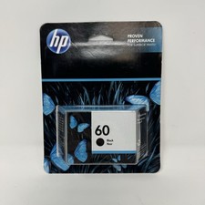 Genuine HP 60 Black Ink Cartridge NEW SEALED-Expired Sep 2022