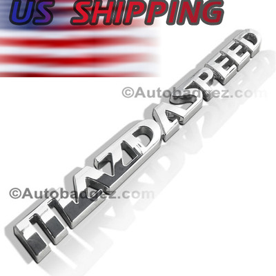 1 - NEW 3D MAZDASPEED Chrome Badge Emblem Miata Mazda 2 3 5 6 RX7 RX8 MAZDA SPCH