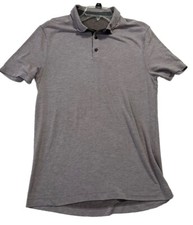 Lululemon Mens Size S Gray Short Sleeve Evolution Polo Shirt M5