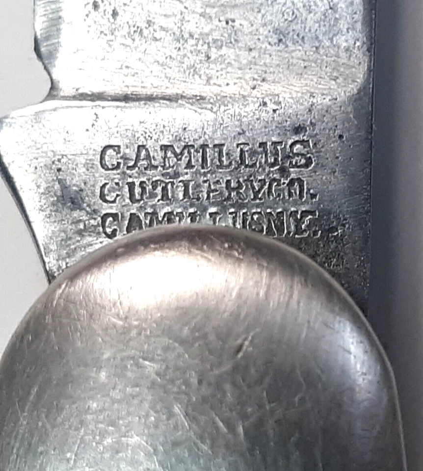 Excellent Vintage  Camillus Cutlery NY USA Bone Scout 4 Tool Pocket Knife - Image 2 of 4