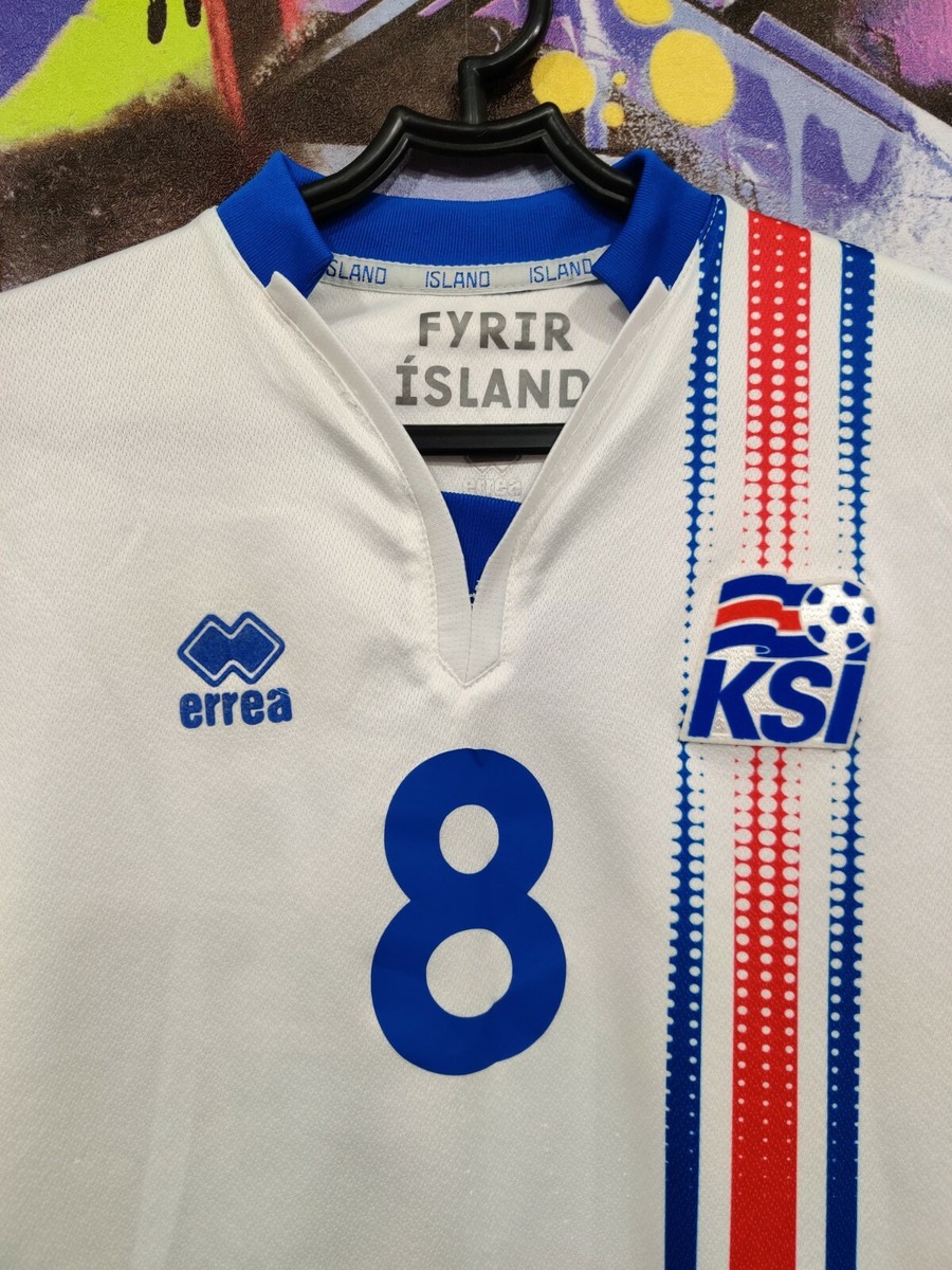 Iceland National Football Team B. Bjarnason #8 Soccer Jersey Shirt