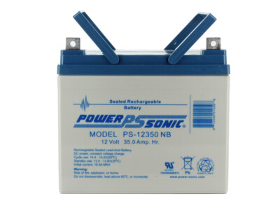Power-Sonic PS-12350- PS12350 12V 35AH SEALED LEAD ACID BATTERY NUT BOLT 