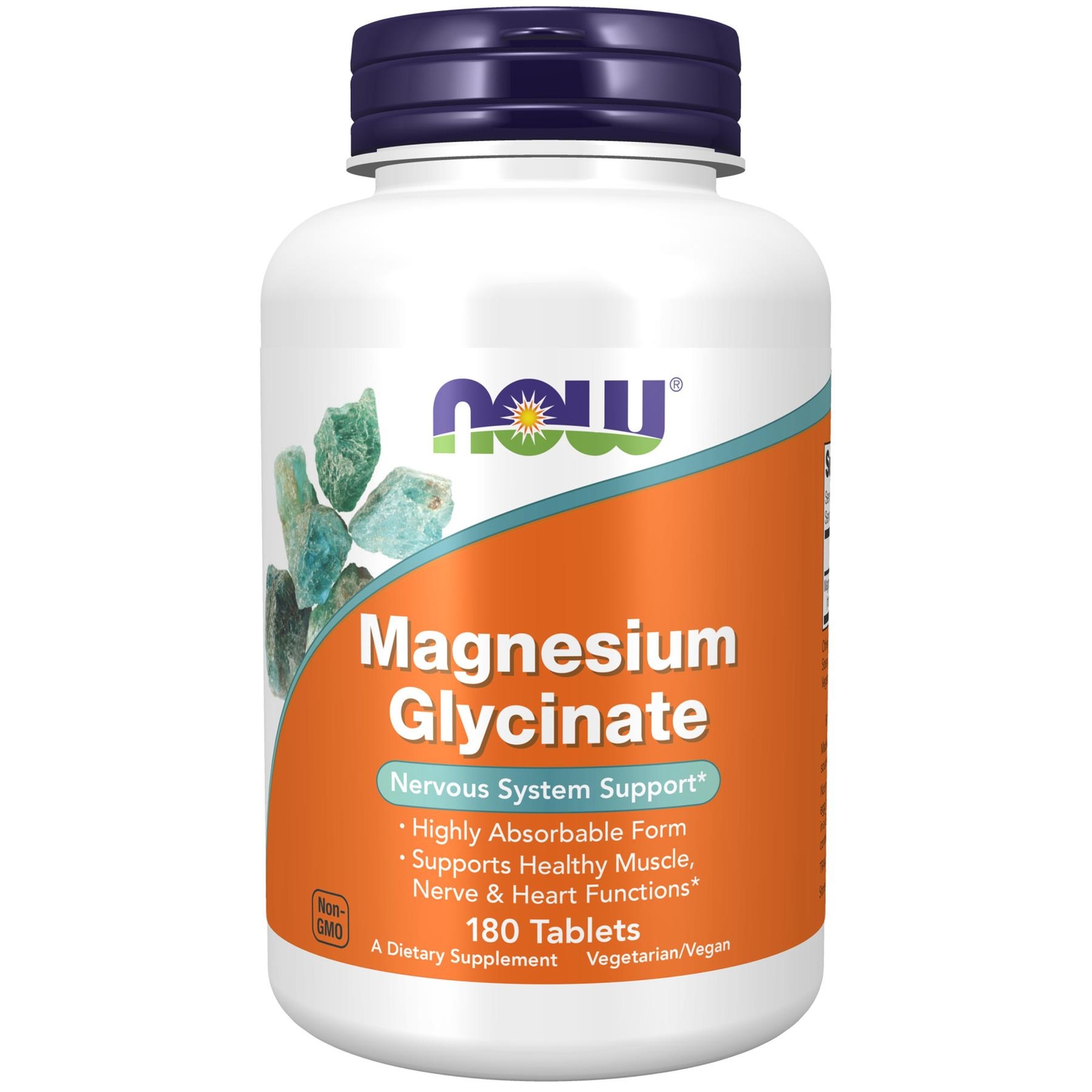 Now Foods , Magnesium Glycinate, 180 Tablets - Image 2