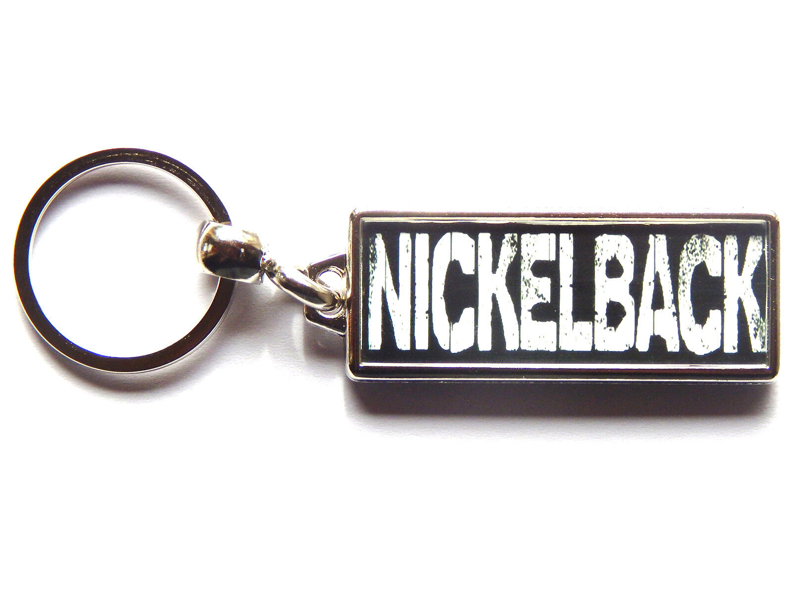 Nickelback Canadien Rock Band Grand Chrome Porte Clé Image des Deux Côtés