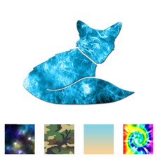 Fox - Vinyl Decal Sticker - Multiple Patterns  Sizes - ebn868