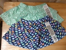 Falls Creek Kids (TWO )Girls Skorts  Size 12 Months   NEW WITH TAGS