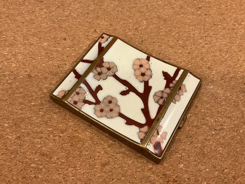 1920er Japan inspiriert Made in USA PUDER KOMPAKT schweres MESSING - Bild 16 von 17