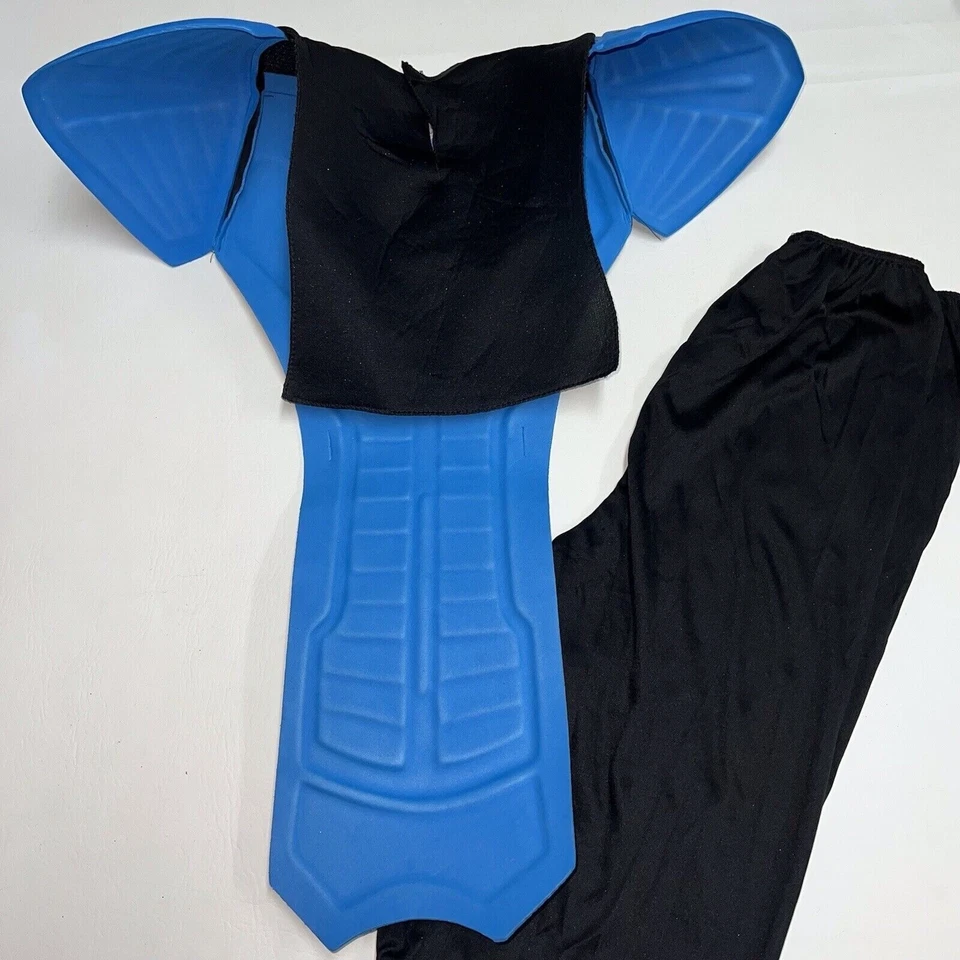 Disfraz de Halloween Ninja Azul Niños Grande 10 12 Espuma Pecho Protector Pantalones Fingir Foto 2 de 4