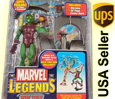 Marvel Legends Green Goblin Onslaught Baf series Diorama + Comic