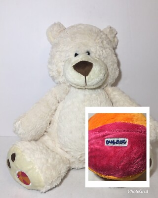 Teddy Bear Buddy Balls Toys Plush Fuzzy Convertible Ball 16  Stuffed