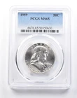 1959 Franklin Half Dollar Type 2 Reverse MS65 PCGS *4104