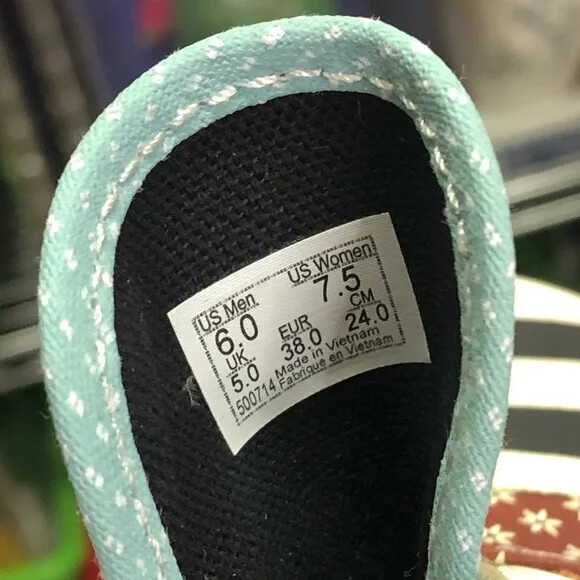 Vans Tiger Patchwork Checkered Flowers Knit Colla… - image 9