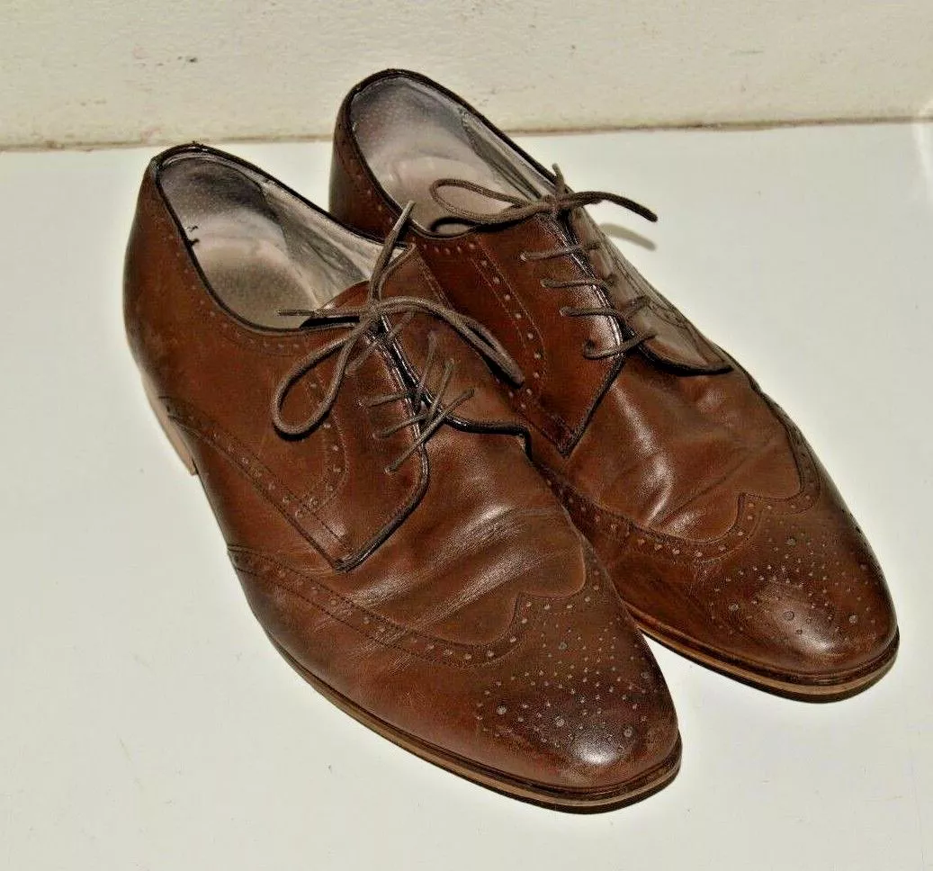 Mens vintage cheap leather shoes