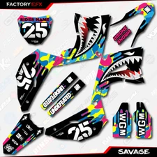 CMYK Savage Camo Graphics fits Honda CR125 250 Polisport Restyle kit 02-07 Decal