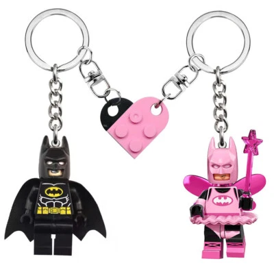 MARKENLOS Exclusivo Llavero Hada Rosa Batman San Valentín Pareja Regalos