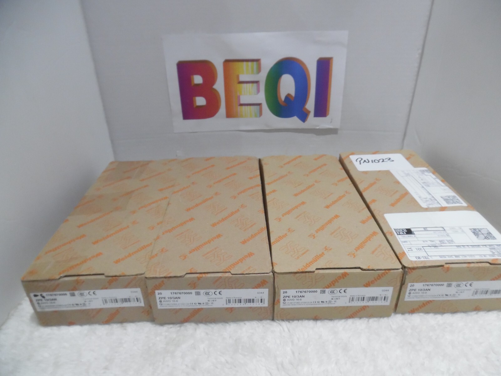 80 Pcs Weidmüller ZPE 10/3AN l 1767670000 PE Terminal 10 mm², 1200 A (10 mm²)
