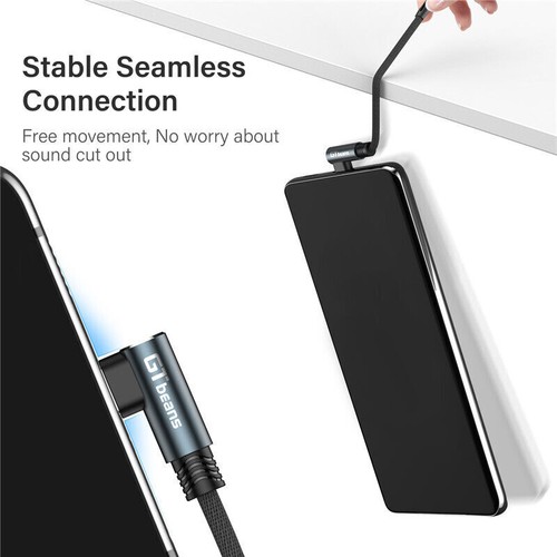 90° USB C Type C to 3.5mm Headphone Jack Aux Adapter Audio For Samsung S23 S22+ - Picture 2 of 13