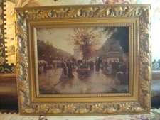 Christa Kieffer Decorative Gold Painted Wood Framed Triumphal Arch Paris Print