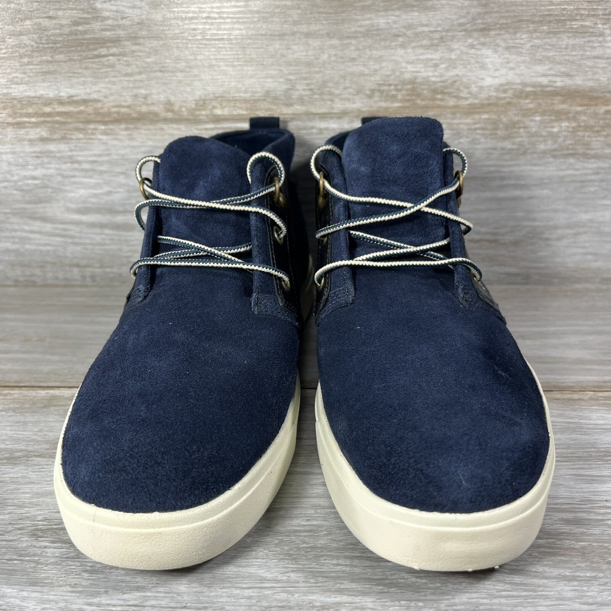 Timberland Mens Amherst High Top Navy Leather Chukka Boot  display picture 2