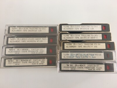 9X SONY Video8 8mm Hi8 Alignment Test Tapes PAL NTSC - vom Händler