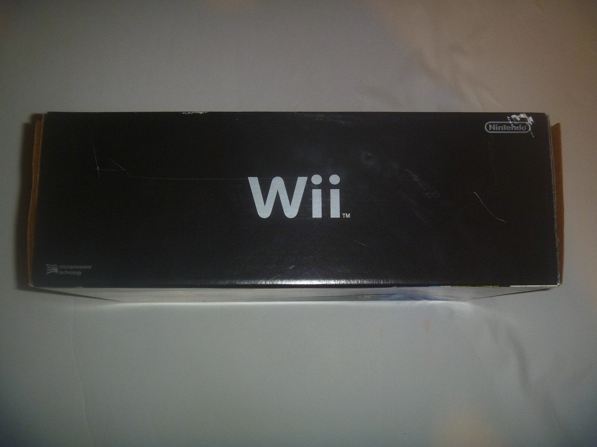 Nintendo Wii Black Console System Complete In Box Wii Sports